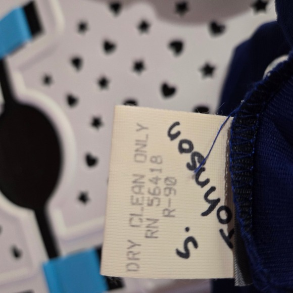 Rabbit Rabbit Rabbit Designs Slinky Cardigan‎ Blue Button Front Office Elegant - Picture 9 of 9